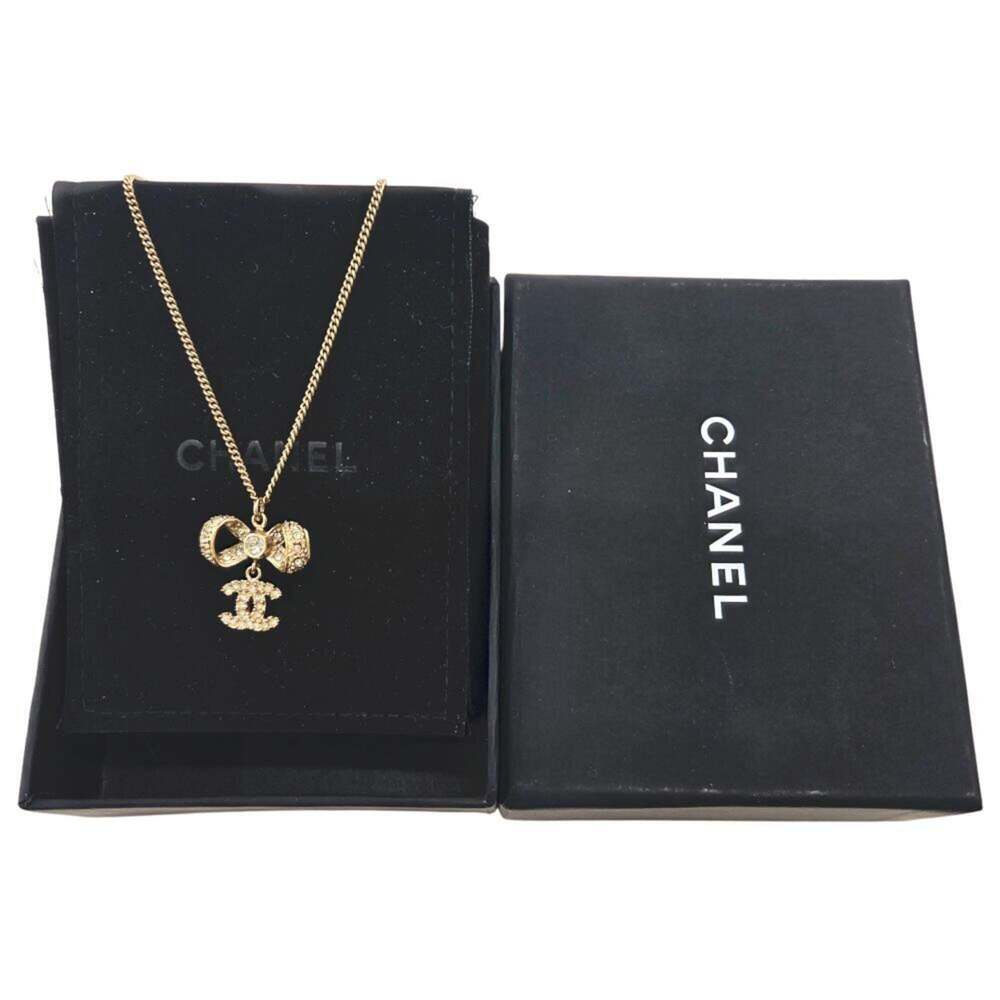 CHANEL Gold Logo Necklace - Picture 8 of 8